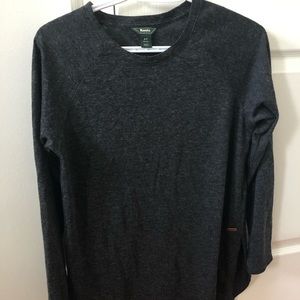 dark grey Roots shirt in size small